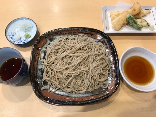 アナゴ天ぷらそば